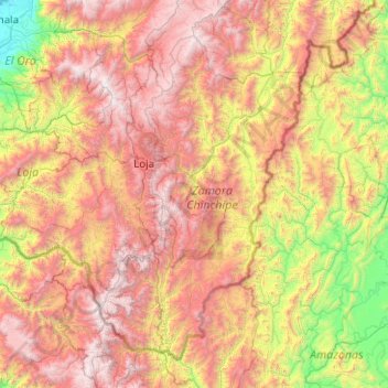 Numbami topographic map, elevation, terrain