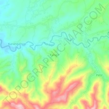 Kaliajir topographic map, elevation, terrain