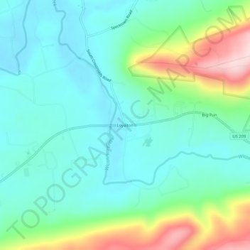 Loyalton topographic map, elevation, terrain