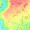Caulcott topographic map, elevation, terrain