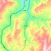 迤车镇 topographic map, elevation, terrain