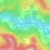 Kuta topographic map, elevation, terrain