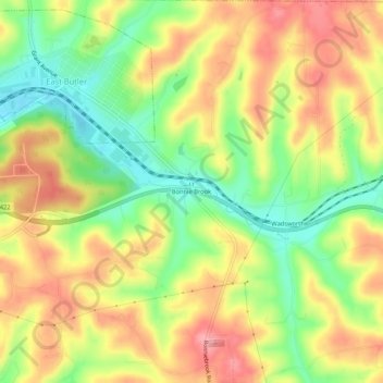 Bonnie Brook topographic map, elevation, terrain