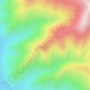 Basin Peak topographic map, elevation, terrain