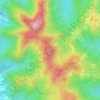 Mount Manabu topographic map, elevation, terrain