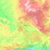 Muğla topographic map, elevation, terrain