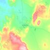 Fauresmith topographic map, elevation, terrain