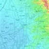 Nagoya topographic map, elevation, terrain