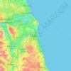 Sunderland topographic map, elevation, terrain
