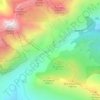 Col de la Colombière topographic map, elevation, terrain