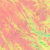 班玛县 topographic map, elevation, terrain