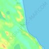 Praia de Caraúbas topographic map, elevation, terrain