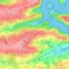 Bellevue topographic map, elevation, terrain