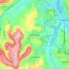 Gatcombe topographic map, elevation, terrain