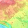 Cane End topographic map, elevation, terrain