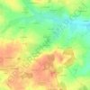 Chablais topographic map, elevation, terrain