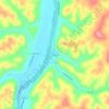Gaysport topographic map, elevation, terrain