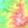 دير صمادية جنوبي topographic map, elevation, terrain