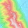 Jabal Hafit topographic map, elevation, terrain