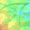 Lellinge topographic map, elevation, terrain