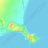 Kaikoura topographic map, elevation, terrain