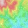 Les Chaux topographic map, elevation, terrain