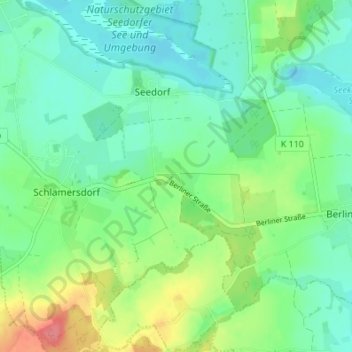 Schulbusch topographic map, elevation, terrain