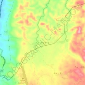 Calumpang topographic map, elevation, terrain