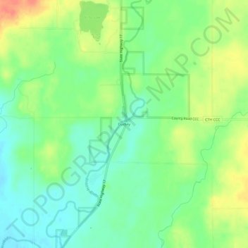 Dudley topographic map, elevation, terrain