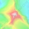 Whitehorn Mountain topographic map, elevation, terrain