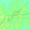 Santos Reyes topographic map, elevation, terrain