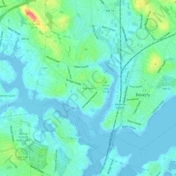 Rial Side topographic map, elevation, terrain