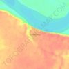 Oktyabrsky topographic map, elevation, terrain