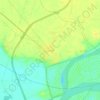 Harike topographic map, elevation, terrain