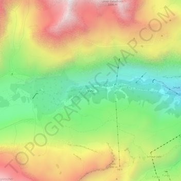 Stafel topographic map, elevation, terrain