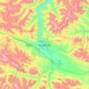 玛沁县 topographic map, elevation, terrain