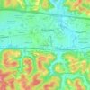 Teays Village topographic map, elevation, terrain