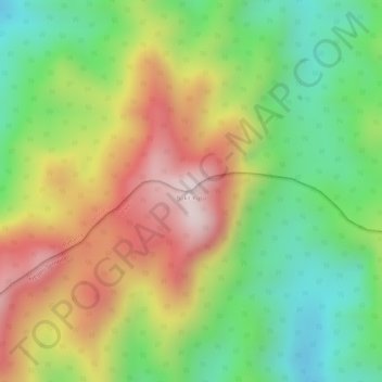 Bukit Kutu topographic map, elevation, terrain