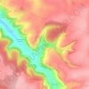 Le Vallon topographic map, elevation, terrain