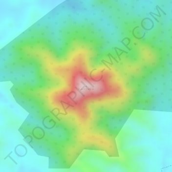 Bukit Damar topographic map, elevation, terrain