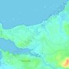 Pen Louc'h topographic map, elevation, terrain