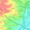 Hampton on the Hill topographic map, elevation, terrain