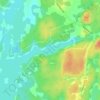 Hamiltons Bay topographic map, elevation, terrain