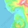 Soufriere topographic map, elevation, terrain