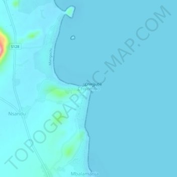 Chirombo topographic map, elevation, terrain