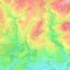 Montmeunier topographic map, elevation, terrain