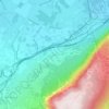 Crevin topographic map, elevation, terrain