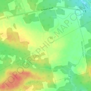 Dundee topographic map, elevation, terrain