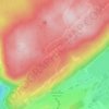 La Combe du Vert topographic map, elevation, terrain