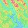 Porsgrunn topographic map, elevation, terrain